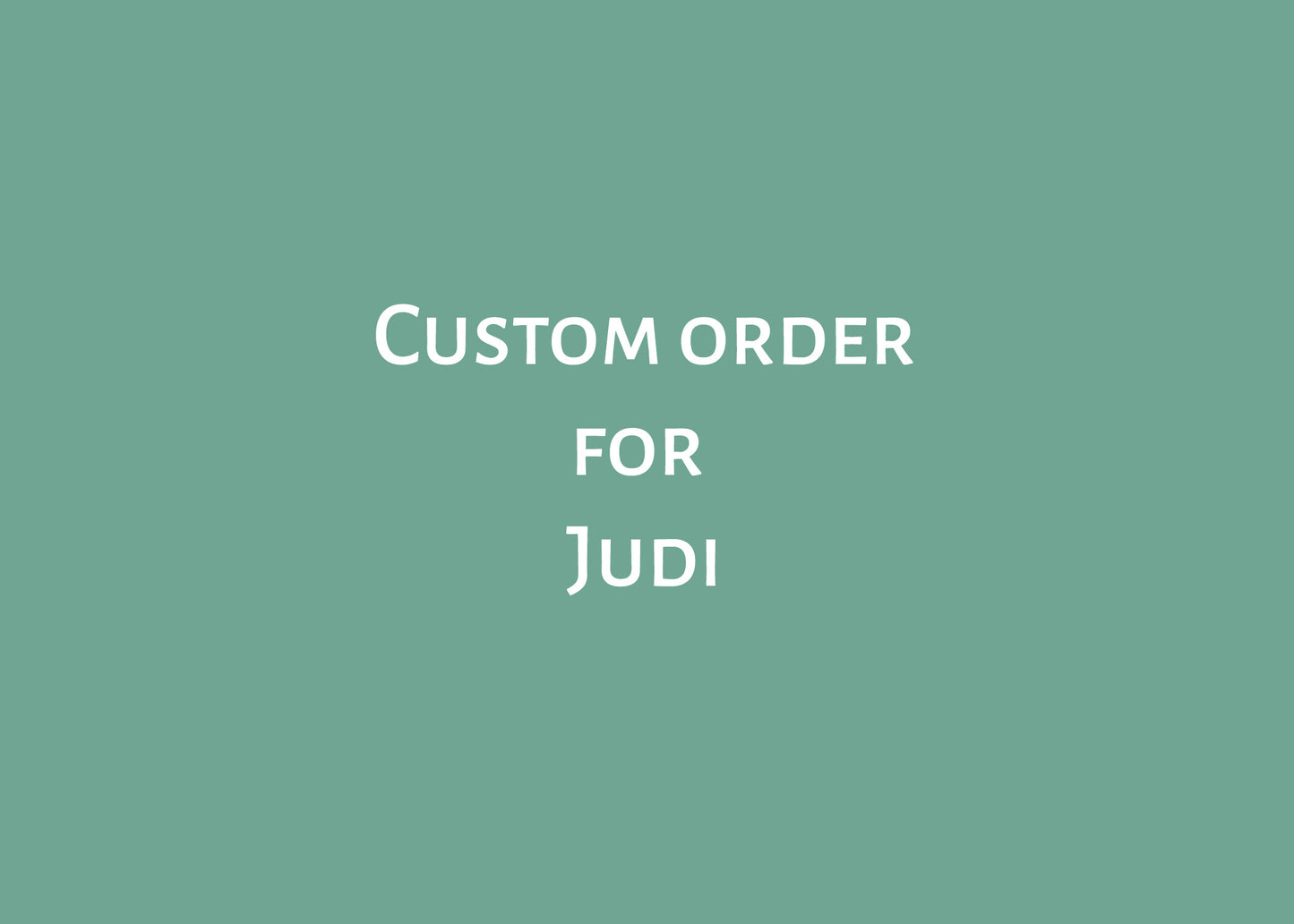 Custom for Judi - Earring replacement