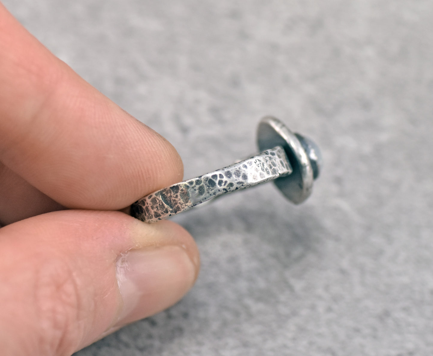 Rainbow Moonstone Ring Size 9.5, Organic Rustic Artisan Sterling Silver Jewelry